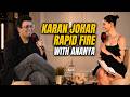 Karan Johar Wasn T Ready For Ananya Panday S Rapid Fire Starry Scoop