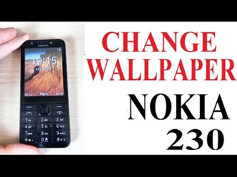Nokia 230 - How to Set Up or Change Wallpaper