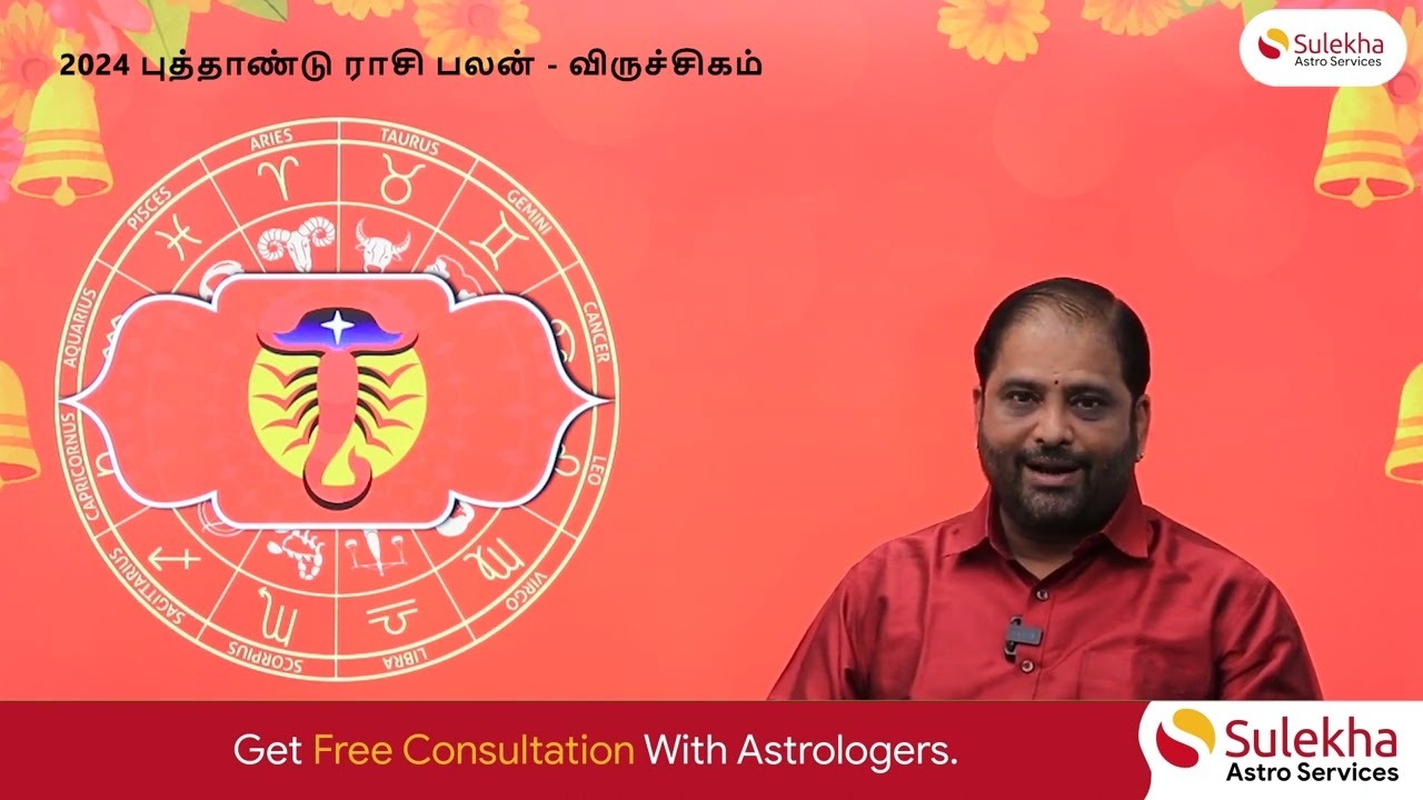 விருச்சிகம் ராசி புத்தாண்டு பலன் 2024 | Viruchaga rasi new year Prediction | Viruchagam 2024 #zodiac