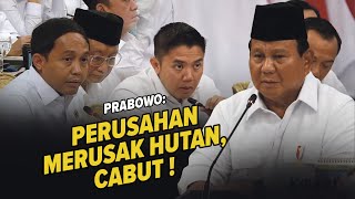 Download lagu Prabowo Interrupts Lt. Col. Teddy During Speech, Orders King Juli to Revoke Permits of Companies ... mp3