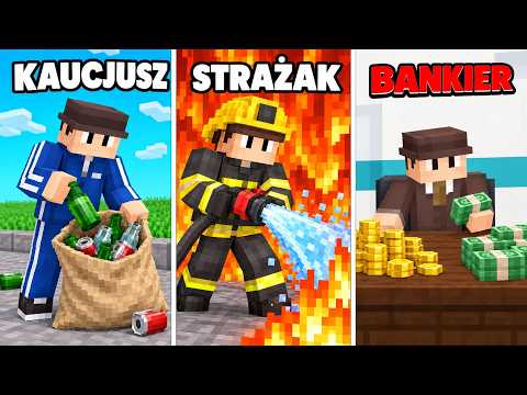PRÓBUJĘ WSZYSTKICH PRAC W MINECRAFT!