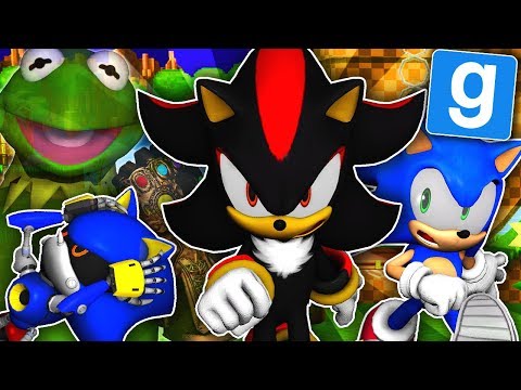 Sonic & Shadow Play GMOD Deathrun! - Sonic Map! (Garry's Mod)