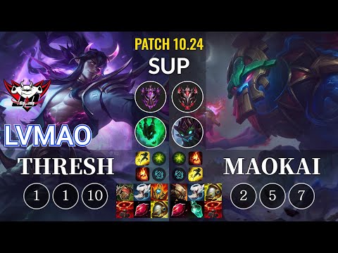 JDG LvMao Thresh vs Maokai Sup - KR Patch 10.24
