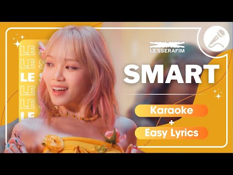 LE SSERAFIM - ‘Smart’ Instrumental | Karaoke with Easy Lyrics