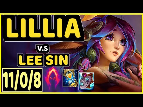 ALBETRAYBER (LILLIA) vs LEE SIN - 11/0/8 KDA JUNGLE GAMEPLAY - EUW Ranked DIAMOND