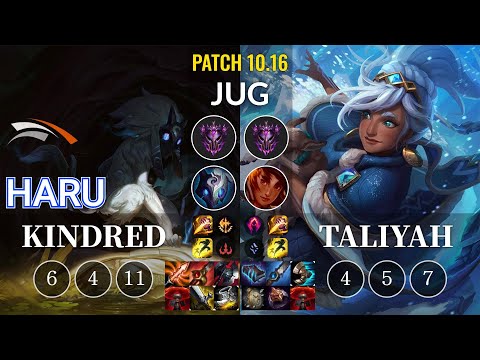 HLE Haru Kindred vs Taliyah Jungle - KR Patch 10.16