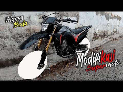 Modifikasi Honda CRF 150L!!! Supermoto Pakai Velg BRT CHEMCO!!!