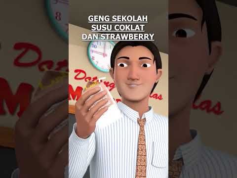 GENG SEKOLAH SUSU COKLAT DAN STRAWBERRY