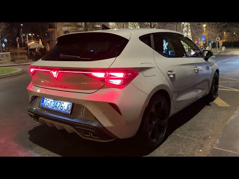 New CUPRA LEON FACELIFT 2024 at night - IMPRESSIVE LIGHTS & AMBIENT lights