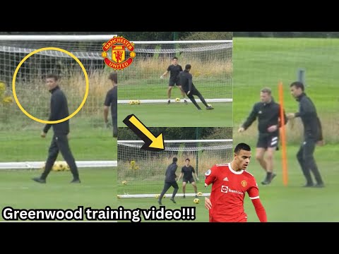 {video} Mason Greenwood training today🔥, see Greenwood crazy skills as he returns to Man United.