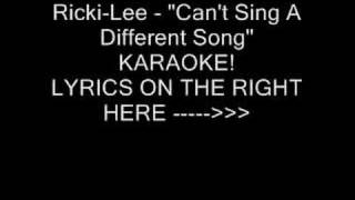 Ricki-Lee &quot;Can&#39;t Sing A Different Song&quot; karaoke