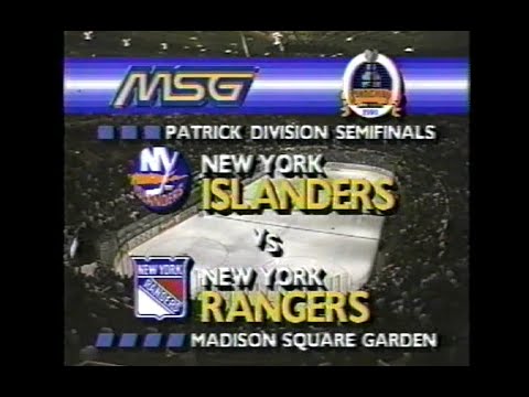 1990 playoffs game 5 Islanders at Rangers (complete)