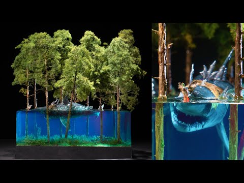How To Make a Shark In The Forest / Diorama / Epoxy resin