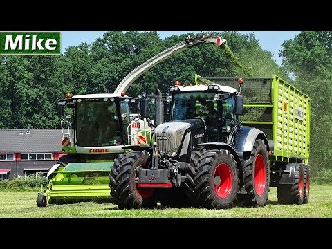 Grass silage 2018 | Fendt 828 Black Beauty + Fendt 920 | Gras hakselen | Claas | Schimmel | NL.