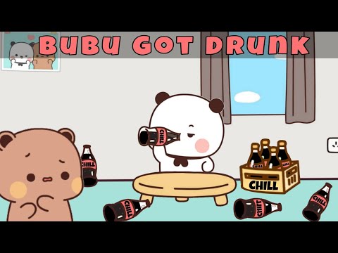 Bubu Got Drunk 🍻 |Peach Goma| |Animation| |Bubuanddudu|