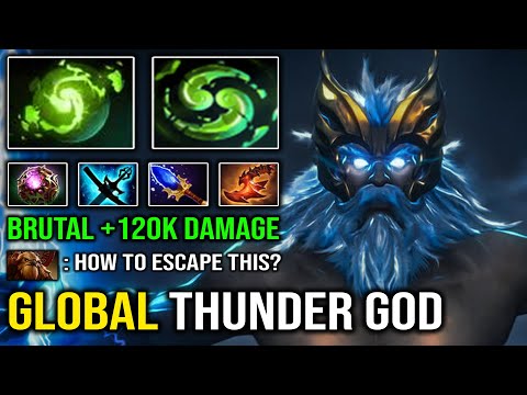 EPIC LEVEL 30 GODLIKE ZEUS +120K Total Damage Brutal Magic Burst DPS with Triple Thunder Dota 2