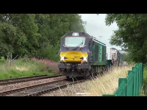 68017/ 68018 6c51 Sellafield - Heysham flasks, 14th August 2019