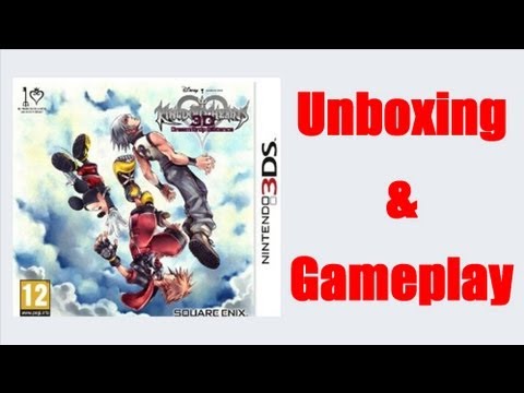 Kingdom Hearts 3D Dream Drop Distance Nintendo 3DS Unboxing + UK / English Version + Gameplay
