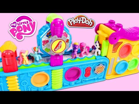 My Little Pony Friends Visit Magic Play Doh Mega Fun Factory Playset!