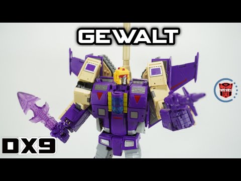 Unboxing & Review: DX9 2022 Reissue D08 Gewalt (AKA Blitzwing)