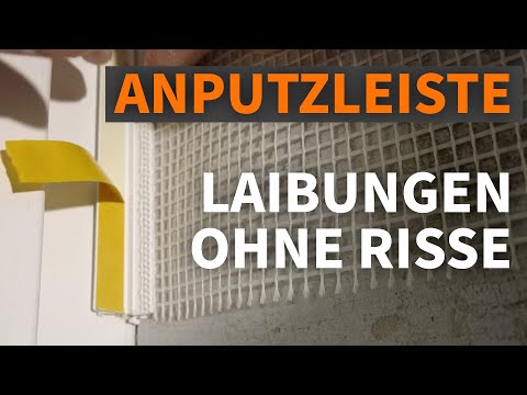 🟢 Fensterlaibung innen verputzen: Anputzleisten setzen und abkleben (Teil 1)