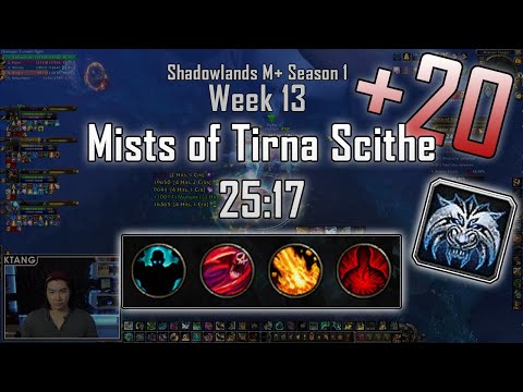 Mists of Tirna Scithe +20 | Windwalker Monk | Week 13 | WoW: Shadowlands 9.0