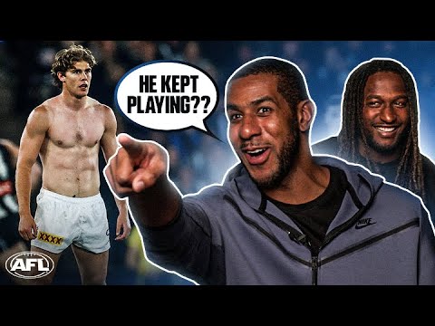 NBA LEGEND reacts to CRAZY AFL moments 😱