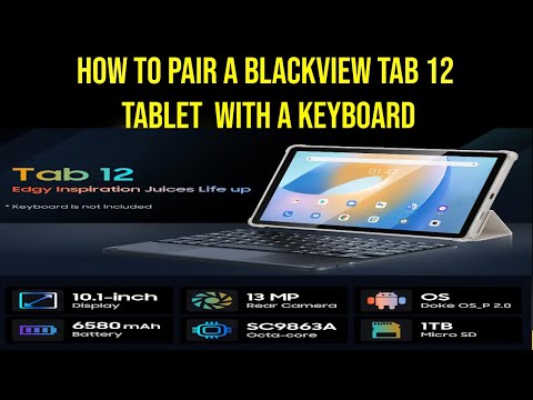 How to pair a blackview tab 12 tablet  with a keyboard