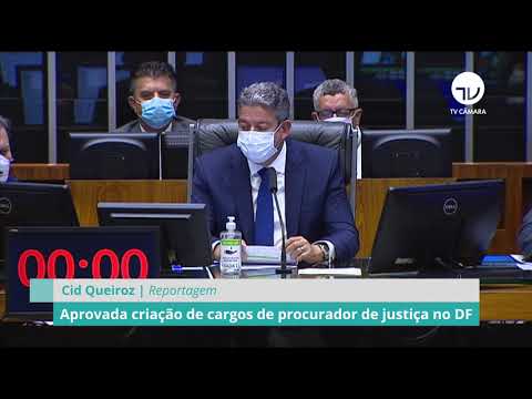 Aprovada criação de cargos de procurador de justiça no DF - 21/09/21