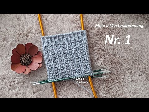 Sockenmuster Nr. 1 - Strickmuster in Runden stricken / rechts/links Muster / knitting sock pattern