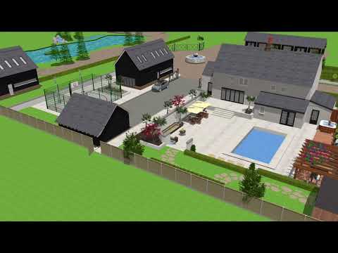 Greenscape 3d video.