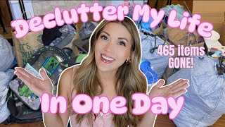 i did the 30 DAY MINIMALISM CHALLENGE in ONE DAY again... (465 Items GONE!)