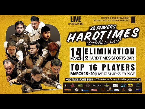 Carlo Biado vs Johann Chua | Hard Times 10 Ball Cup | Day 1 Game 3 | 03/18/2021