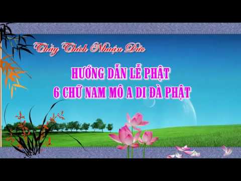 Thầy Thích Nhuận Đức hướng dẫn lễ Phật 6 chữ Nam Mô A Di Đà Phật