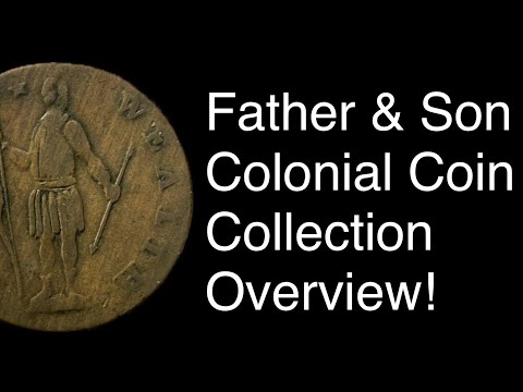 Father/Son Colonial Coin Collection Overview! Massachusetts, New Jersey, Connecticut Copper! 