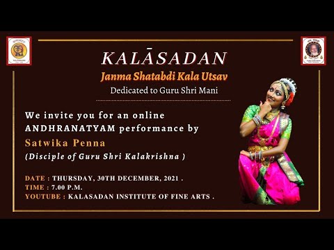 Janma Shatabdi Kala Utsav- Andhranatyam by Satwika Penna