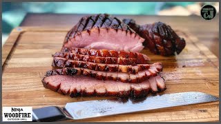 Ninja Woodfire Grill Double Smoked Ham!