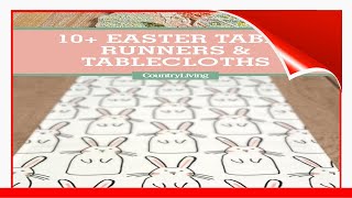 10 Festive Easter Table Runners And Tablecloths For Your Holiday Brunch !