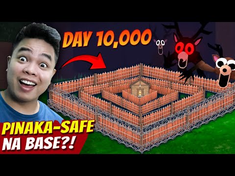 Gumawa Ako ng Pinakamalaki at Ligtas na Base! -  99 NIGHTS IN THE FOREST ROBLOX