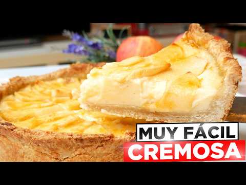 Como hacer tarta de manzana cremosa ¡Receta fácil y Económica!