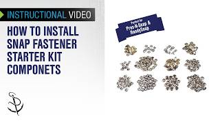 How to Install Snap Fastener Starter Kit Components