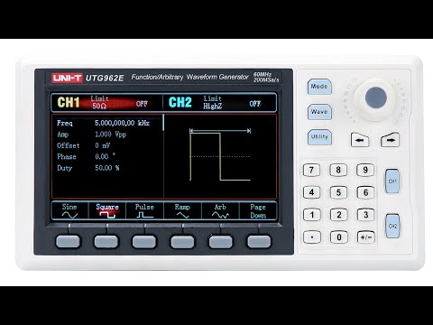 UNI-T UTG962E Function/Arbitrary Waveform Generator- 60 MHz