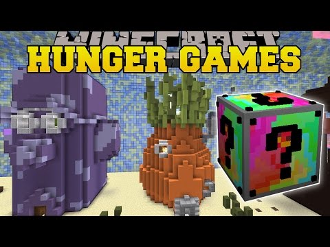 Minecraft: SPONGE BOB HUNGER GAMES - Lucky Block Mod - Modded Mini-Game