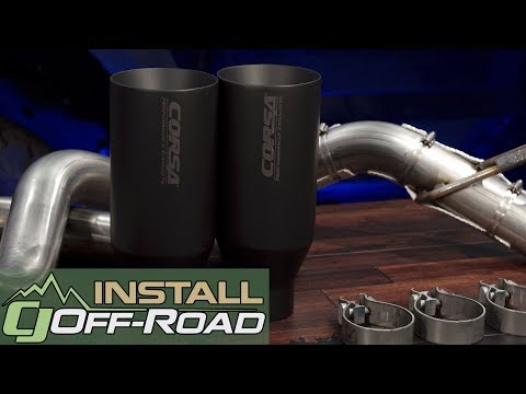 F-150 Raptor Corsa Cat-Back Exhaust Stainless Steel 3" w/Matte Black 5" Tips 2017-2019 Installation