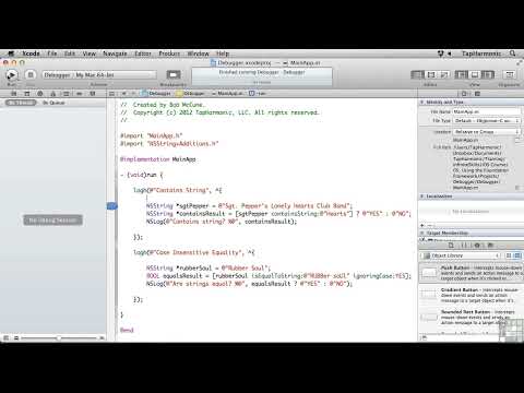 Chapter 5 Using The Foundation Framework Using The Xcode Debugger