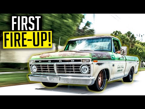 Supercharged 1973 F100 Custom Exhaust - First Start-Up! - F100: Ep. 8