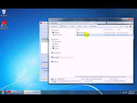 Excel Convert Files From English To Turkish and Turkish To English Software