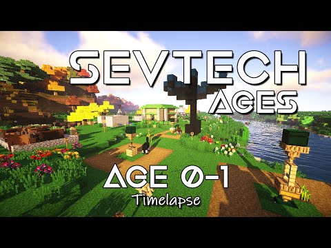 Sevtech Ages Let's Play Age 0 to Age 1 Time-lapse