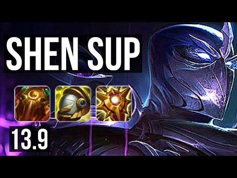 SHEN & Draven vs ALISTAR & Aphelios (SUP) | 4/0/11, 400+ games | KR Master | 13.9