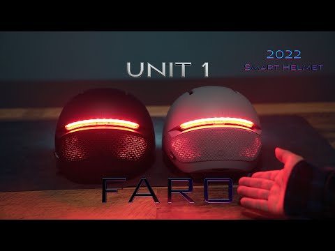 Unit 1 Išmanusis šalmas FARO, melsvos spalvos (Stingray) - L dydis video